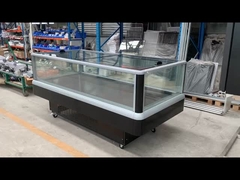 Kühlschrank mit Glastür und Glasfenster