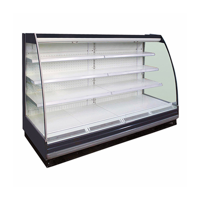 Semi Multideck Refrigerated Showcase With 3 Layers Adjustable Shelving