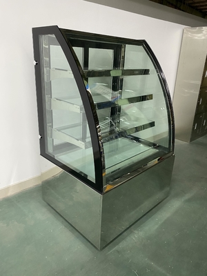 Bequeme Speicher-Bäckerei-Kühlvitrine mit dreifachen Glasregalen