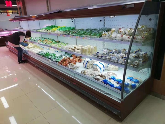 Supermarkt-Auto offene Kühlvitrine für Frucht-Gemüse entfrosten