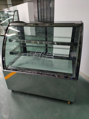 Energiesparender Brot-Kühlschrank mit 2PCS herauf Glasregale