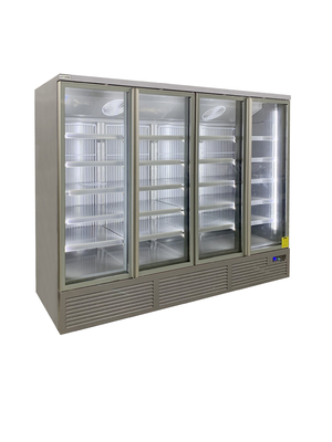 Aufrechtes Kühlschrank mit Glastür und 5 Regale