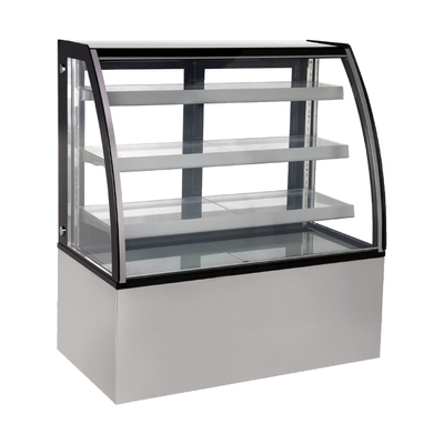 Kühlschrank mit gekrümmtem Glas mit dreigläsertem Antifogglas