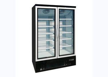 Gelüfteter aufrechter Glastür-Gefrierschrank-Digital-Thermostat mit der Luftkühlung