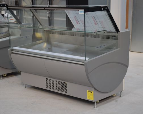 Volumen-Feinkostgeschäft der Anzeigen-175L zeigt Kühlschrank mit Front Liftup Door an