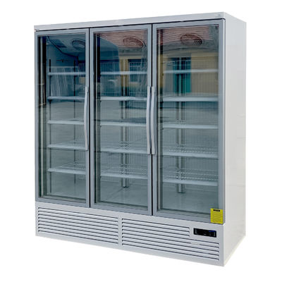 Digital-Thermostat-aufrechter Glastür-Gefrierschrank für Tiefkühlkost