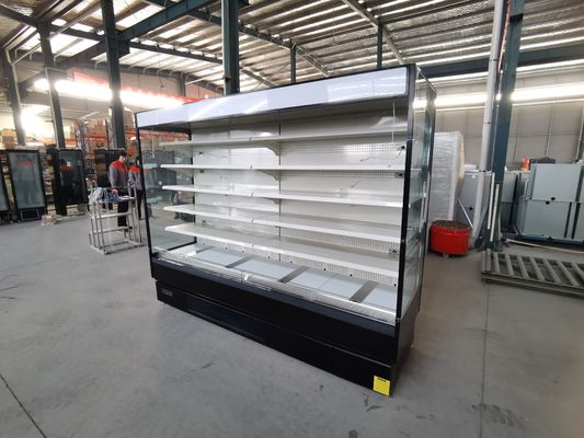 Kühler-Supermarkt-Schaukasten Frucht-Gemüse-Anzeige Multideck offener mit Stecker