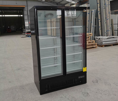 Anzeigen-Schaukasten-Gefrierschrank-Luftkühlung der aufrechten Glastür-810L vertikale