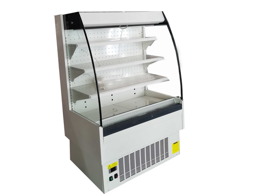 ‚ZUPACKEN in mittlerer Höhe u. geht‘ 130CM gebogener Front Refrigerated Display Cabinet