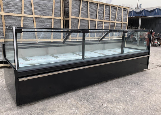 R404a-gerader Glasschaukasten-Zähler für Feinkostgeschäft und Frischfleisch
