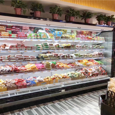 Offene Front Display Fridge For Vegetable Molkerei und Getränk R404a