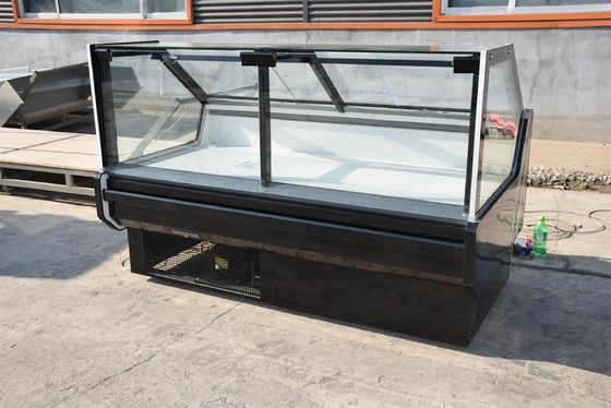 Fisch-Frischfleisch-Anzeigen-Kühler R404a kühlte mit Glas-Endpanel