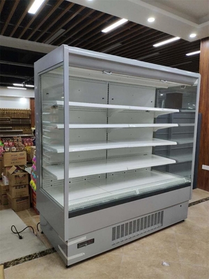 Ventilator-abkühlende Senkrechte offener Front Refrigerator R404a für Fleisch