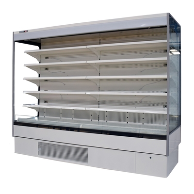 5 Schichten vertikale offene Front Fridge Transparent Glass For-Fleisch-