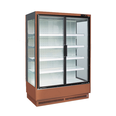 Energiesparender Multideck kühlte den Schaukasten, der für Milchprodukte Frameless ist