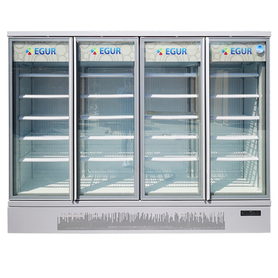 Ventilator-abkühlender Glastür-Gefrierschrank-Verkaufsberater mit Thermostat Dixell Digital